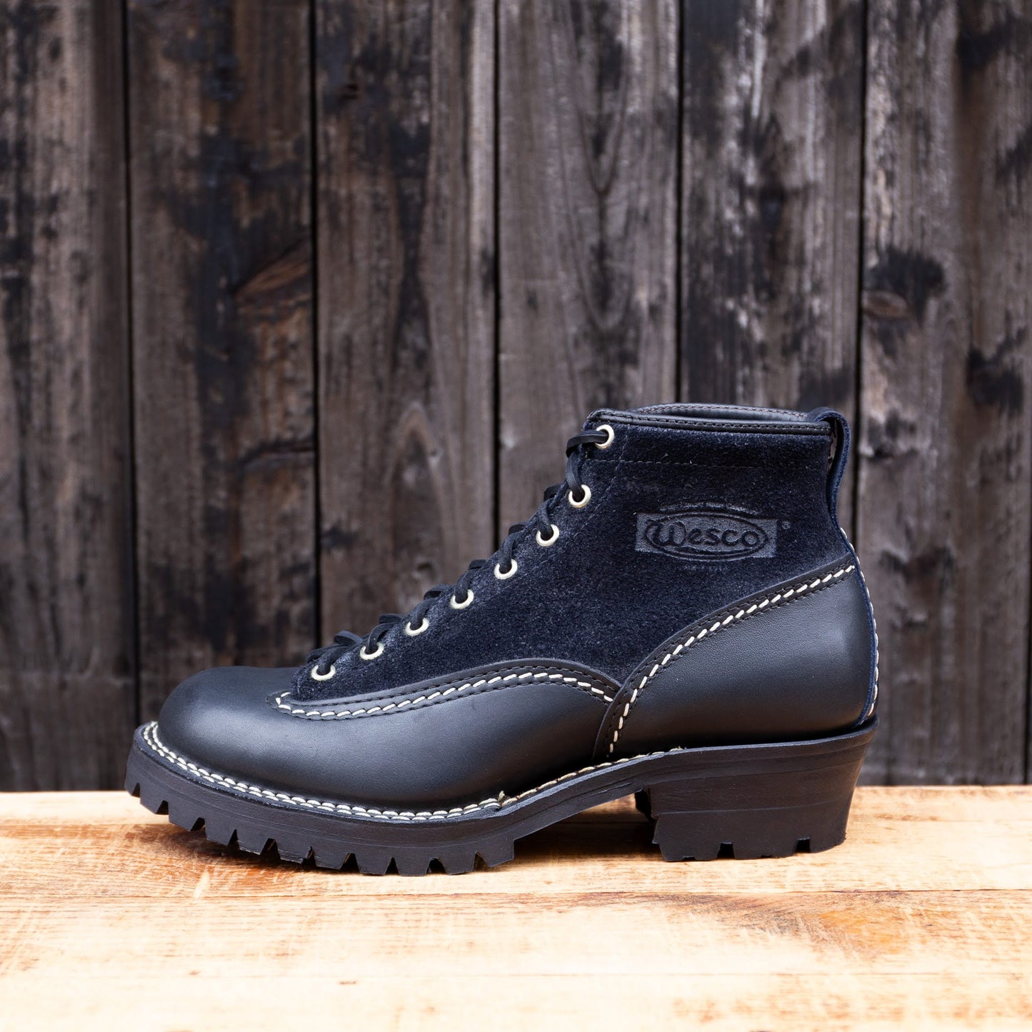 JOBMASTER Black & Roughout Navy 6" #100 Vibram 〈8 1/2E〉