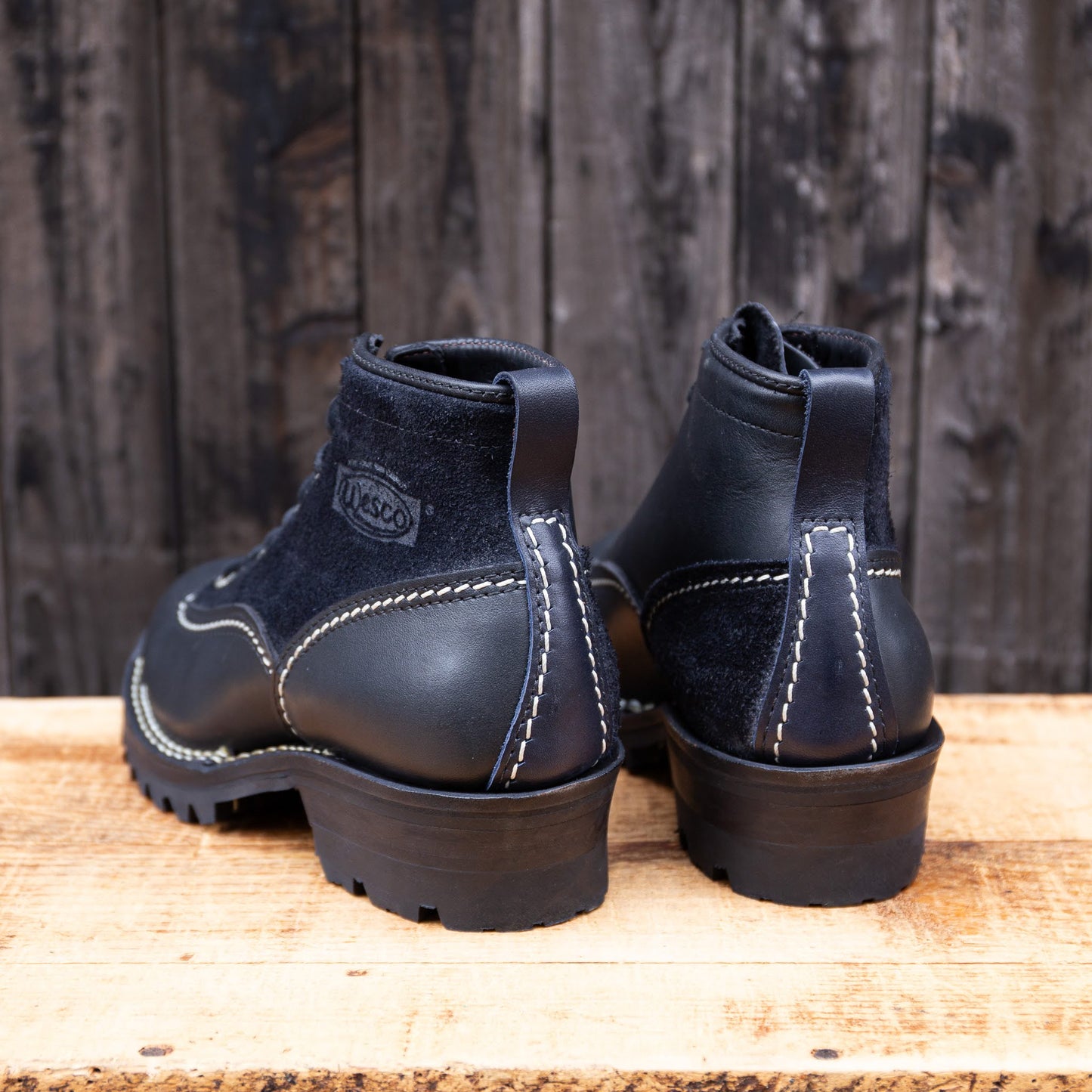 JOBMASTER Black & Roughout Navy 6" #100 Vibram 〈8 1/2E〉