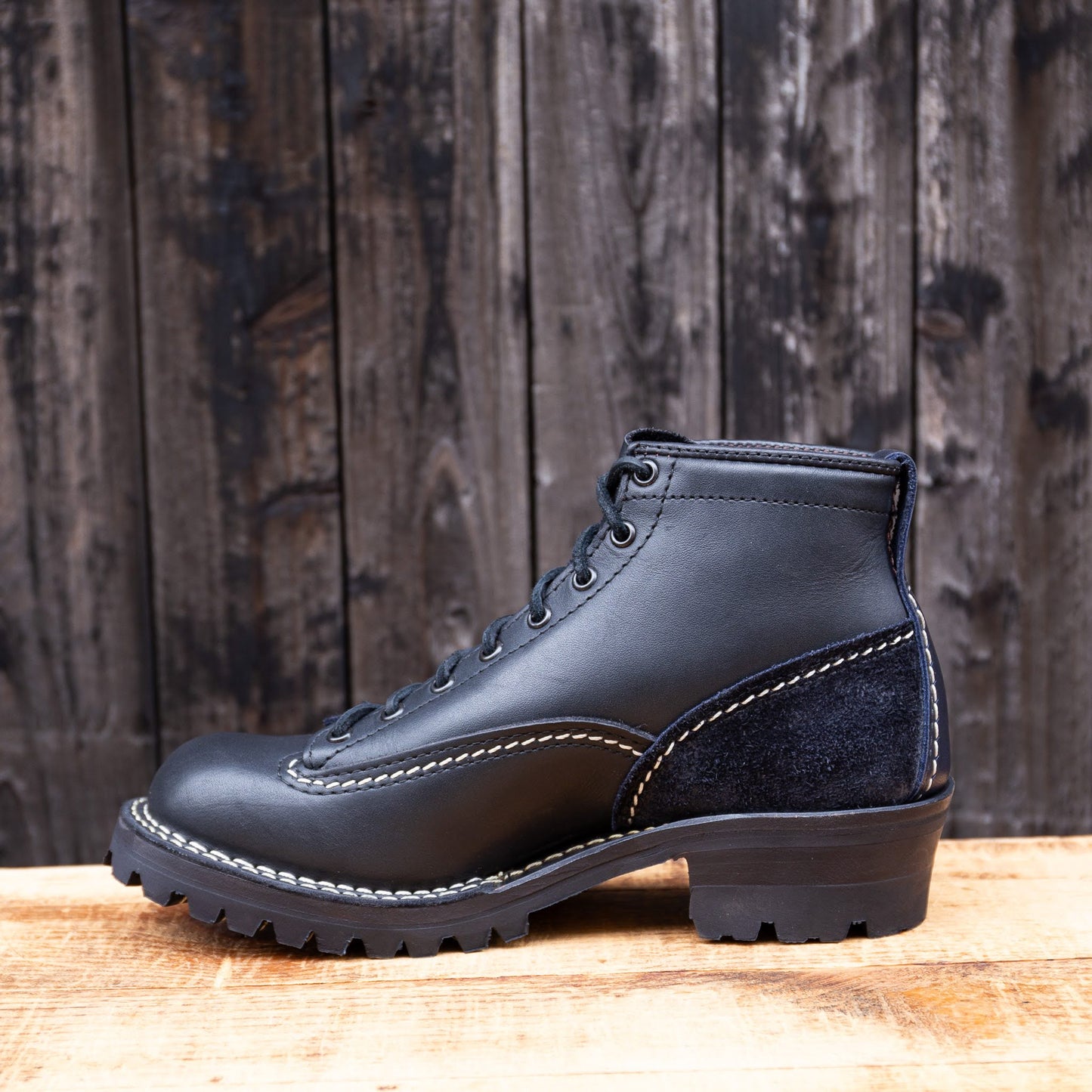 JOBMASTER Black & Roughout Navy 6" #100 Vibram 〈8 1/2E〉