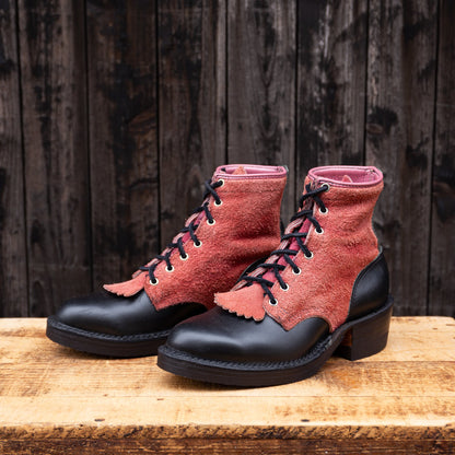 PACKER Limited Edition Black Nautilus x Roughout Pink 7"Height #705 Vibram 〈5 1/2E〉