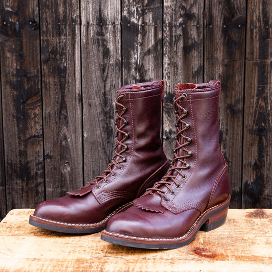 PACKER Burgundy 10"Height #430 Vibram 〈8E〉