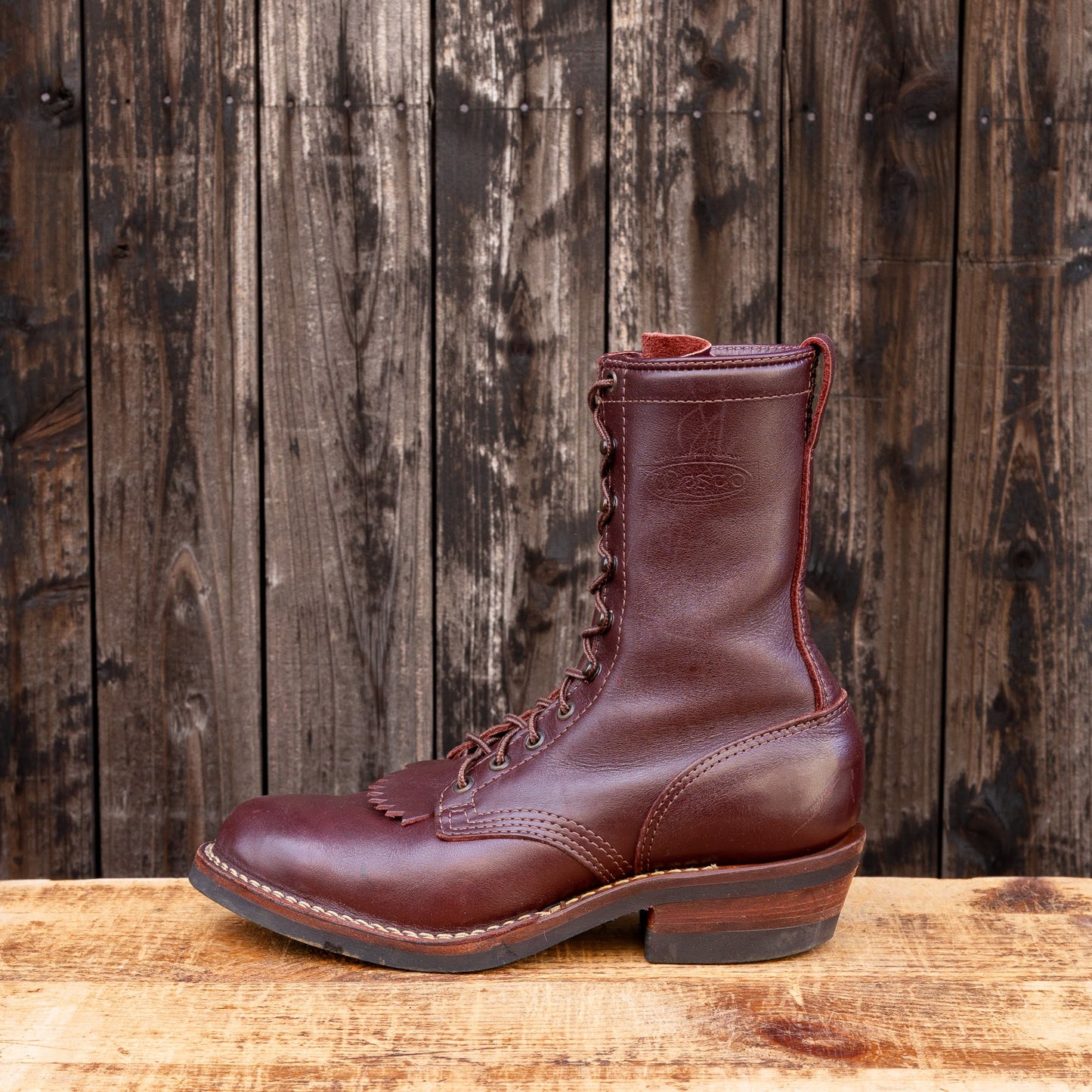 PACKER Burgundy 10"Height #430 Vibram 〈8E〉