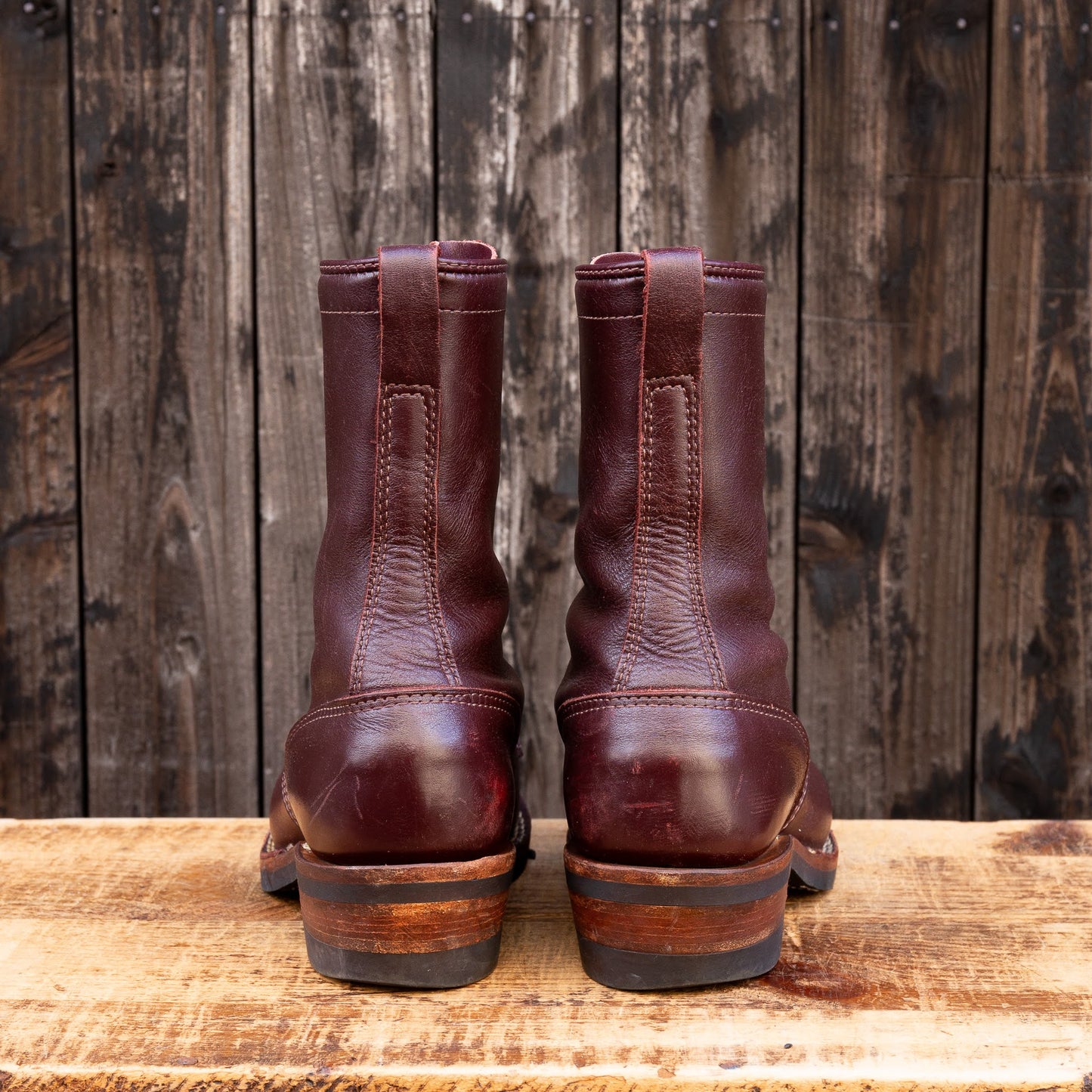 PACKER Burgundy 10"Height #430 Vibram 〈8E〉