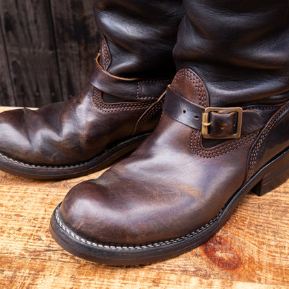 CENTURY BOSS Black Horsehide 10"Height #700 Vibram 〈9E〉