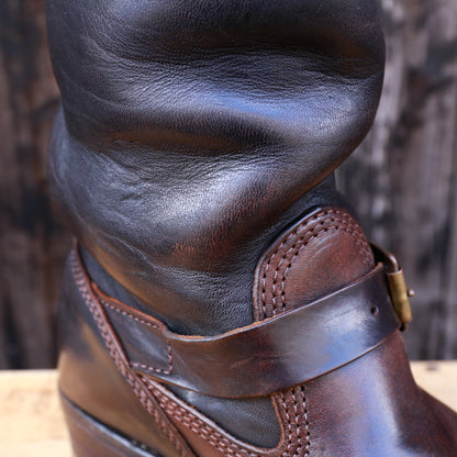 CENTURY BOSS Black Horsehide 10"Height #700 Vibram 〈9E〉