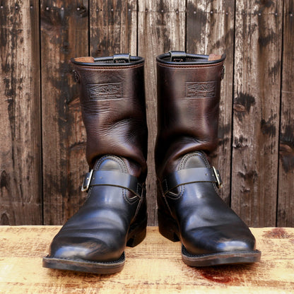 CYCLE BOSS Black Nautilus x Black Horsehide 11"Height #700 Vibram 〈8 1/2D〉