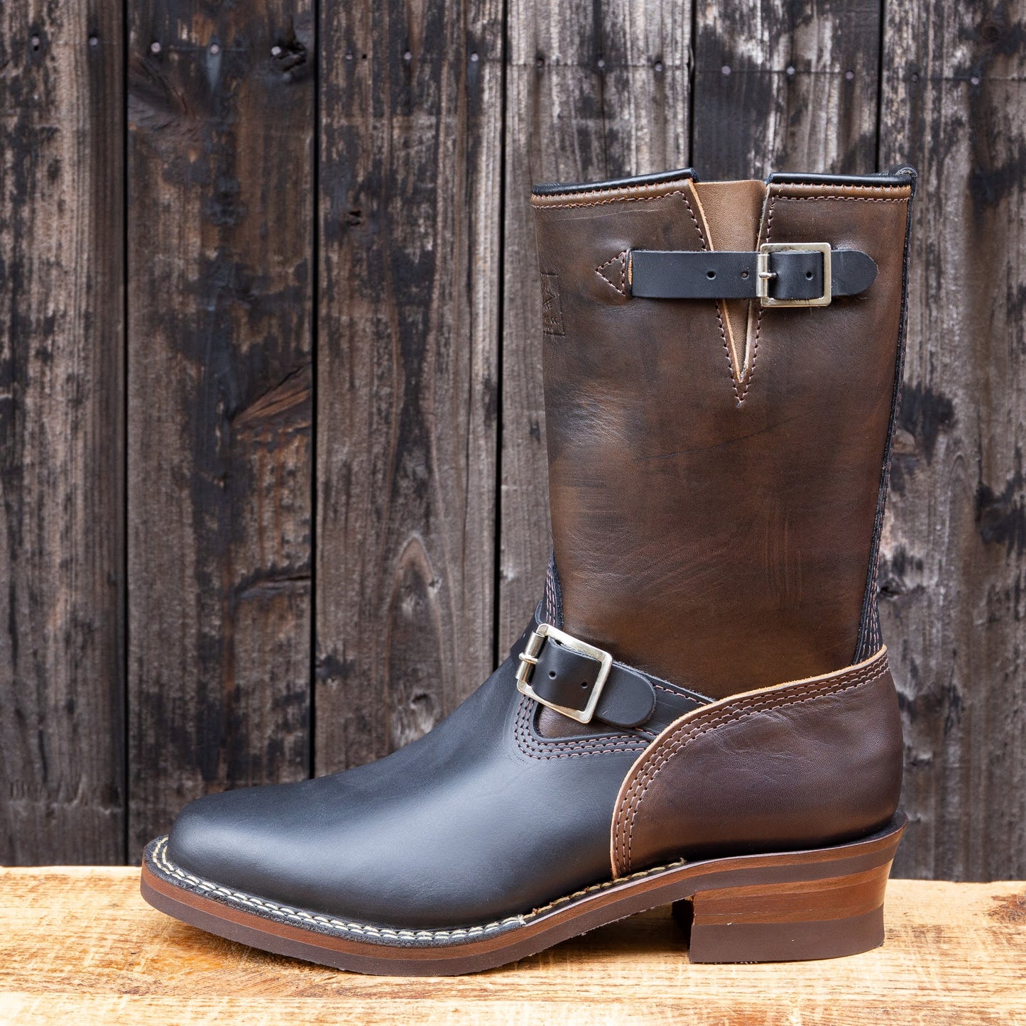 Horsehide Narrow Wesco Engineer Boots 10"Height #700 Vibram Sole 〈9 1/2D〉