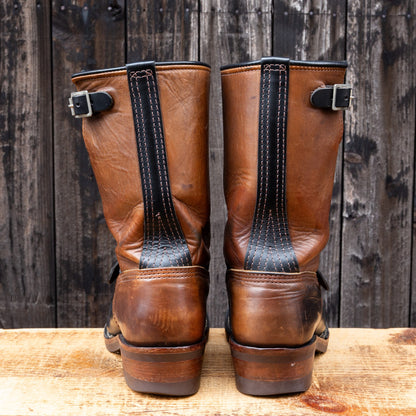 Horsehide Narrow Wesco Engineer Boots 10"Height #700 Vibram Sole 〈9 1/2E〉