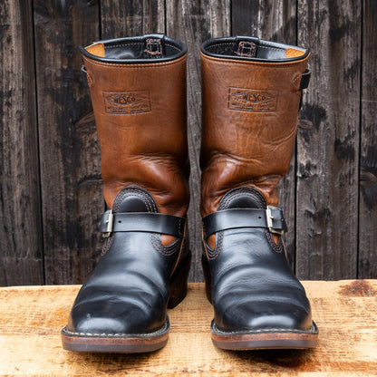 Horsehide Narrow Wesco Engineer Boots 10"Height #700 Vibram Sole 〈9 1/2E〉