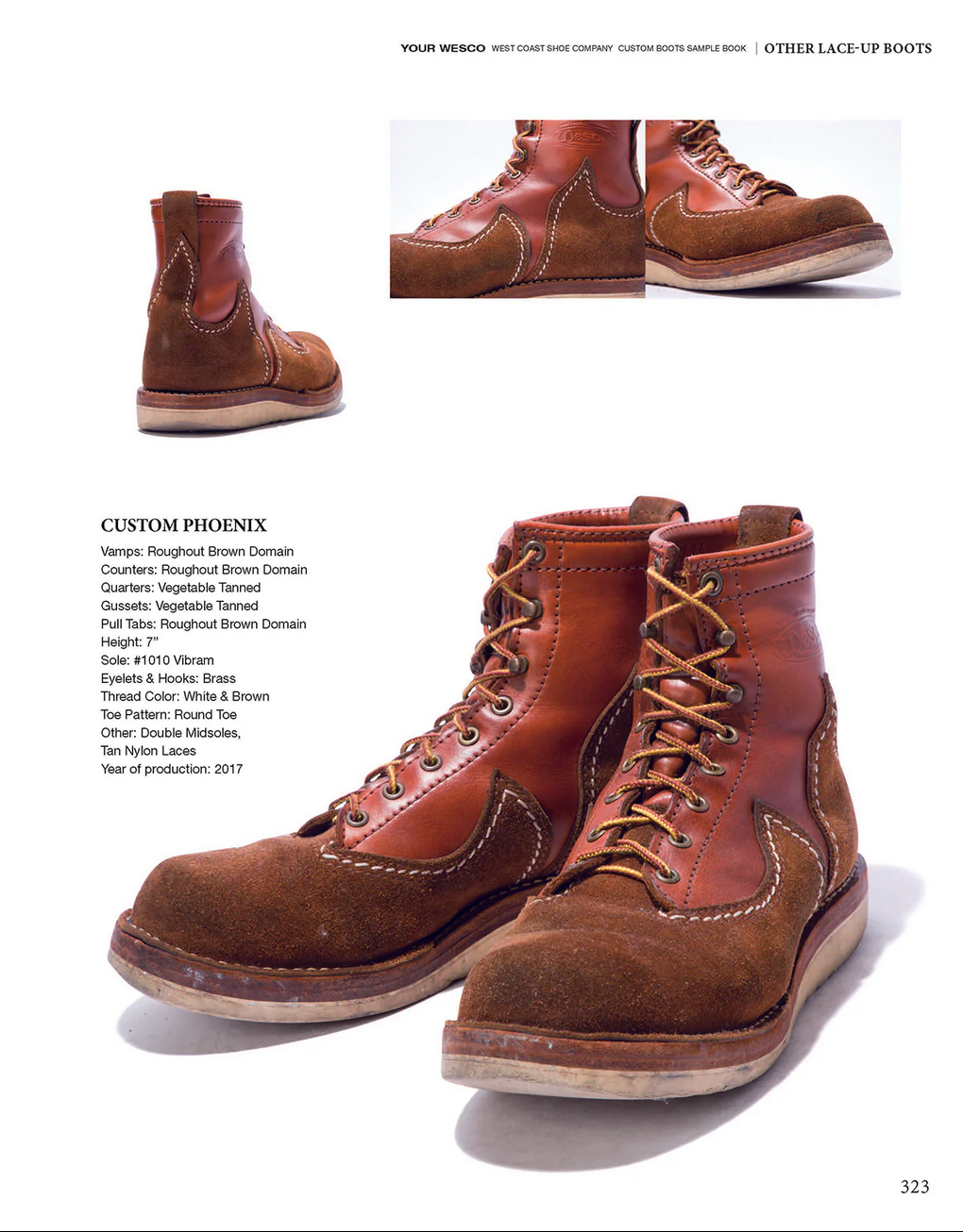 YOUR WESCO -WEST COAST SHOE COMPANY CUSTOM BOOTS SAMPLE BOOK-