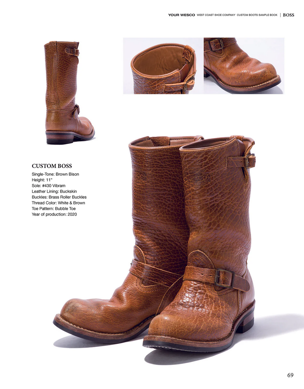 YOUR WESCO -WEST COAST SHOE COMPANY CUSTOM BOOTS SAMPLE BOOK-